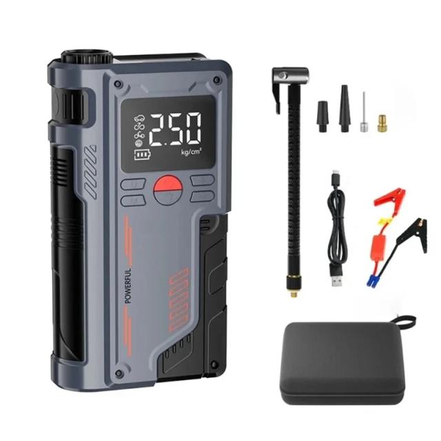Compressor de Ar 1000A com Display Digital e Luz LED para Encher Pneus