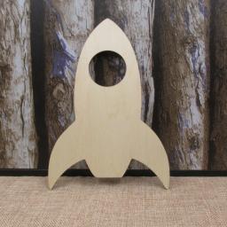 Inacabado Navio Foguete Em Branco Forma De Recorte De Madeira, Corte A Laser, Enfeites De Madeira, Espaço Sideral, Decoração Do Partido, DIY Artesanato Suprimentos - Image 6