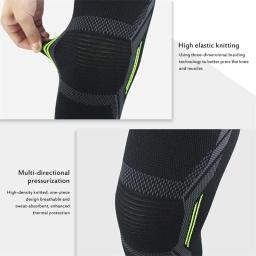 Joelheira única de malha de nylon, equipamento de proteção para esportes, corrida, basquete, pular corda, quente, à prova de frio - Image 4