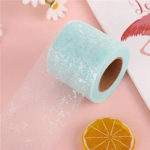 Fita de Tule Colorida para Decoração de Festas, Bowknots Artesanais e Grampos de Cabelo, Ideal para DIY de Princesa, 6cm, 8cm, 4,5m