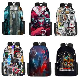 Skibidi-Mochila Sanita para Homens e Mulheres, Bolsa Escolar, Titãs, Cameraman, Lancheira, Alto-falante, TV, Estojo de Lápis, Bookbag, Kid - Image 1