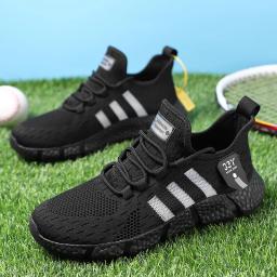 Homens sapatos esportivos casuais respirável leve mulher tênis ao ar livre malha tênis de corrida atlético jogging tenis sapatos caminhada - Image 6