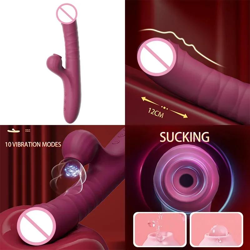 Vibrador de ventosa sem fio para homens e mulheres, masturbador de pênis, brinquedos adultos, punho de orgasmo, plug anal, ferramentas sexuais, casal - Image 1