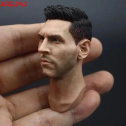 Messi Futebol Estrela Cabeça Escultura, PVC Cabeça Escultura Modelo Fit, Soldado Masculino, Figura de Ação Neckless, Bonecas do corpo, 1:6 Escala, 12" - Image 3