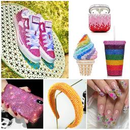 QIAO-Resina Rhinestones Set, Glitter Gelly Crystal Garment, Decor Roupas, Flatback Strass para Nail Art, 3mm, 4mm, 5mm - Image 6