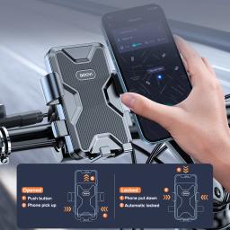 QOOVI-Suporte para Celular Bicicleta, Suporte de Bicicleta, GPS Mount, Suporte à Prova de Choque para iPhone 14 Pro, Samsung, Xiaomi - Image 2
