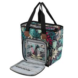 Saco de tricô portátil diy fio organizador de armazenamento crochê gancho agulha tote cesta - Image 5