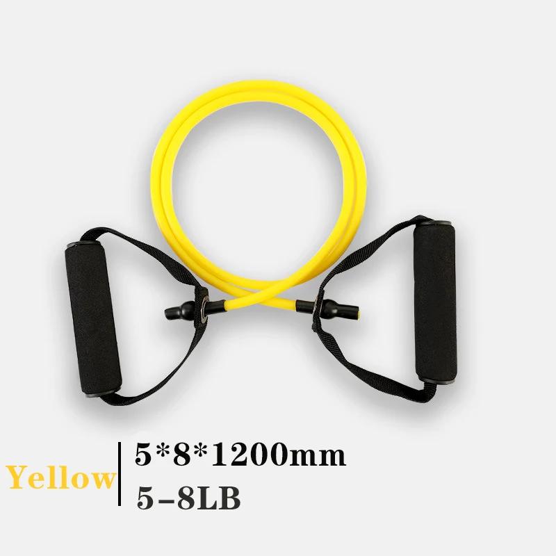 Bandas de resistência com alças para homens e mulheres, equipamento de treinamento de força, tubo ajustável, corda, exercício, casa, treino - Image 1