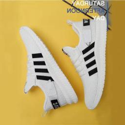 Tênis de corrida respirável Air Mesh para homens, leve, andando, tênis antiderrapantes, tênis de ginástica, tênis masculino - Image 5