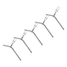 Tubo de bronze com Double Ends, Pesca Balance Connector, Anti Emaranhado, Equipamento de pesca marítima, estilo pequeno, 5 cm, 7 cm, 9cm, 5 Pcs - Image 4