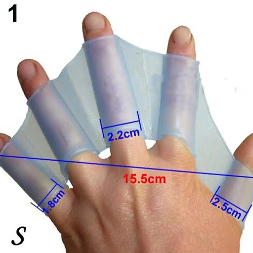 1 Par Nadar Webbed Sapo Tipo Cintas De Silicone Natação Barbatanas De Mão Nadadeiras Dedo Webbed Luvas Paddle Water Training Hand Paddles - Image 1
