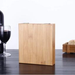 Conjunto De Ferramentas De Vinho Premium, Abridor De Garrafas Automático, Saca-rolhas, Bambu, Conjuntos De Presentes De Negócios, Acessórios Para Vinho, 4Pcs - Image 2