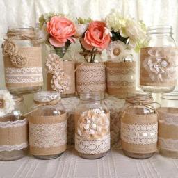 2m/rolo juta serapilheira laço fita artesanato de casamento diy natural juta tecido presente envoltório costura roupas festa natal decoração para casa - Image 3