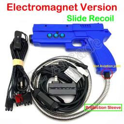 Arcade Gamepad USB Light Gun, DIY, 4 LED Sensor Motor, Vibração Eletroímã para PC, Simulado Jogo de Tiro, Tempo, Protocolo 3 - Image 6