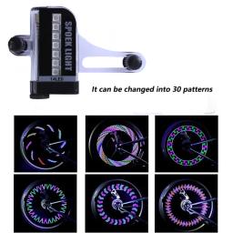 Bicicleta led neon roda falou luz à prova dwaterproof água colorido bicicletas jantes luz de advertência segurança pneu flash luzes ciclismo lâmpada - Image 3