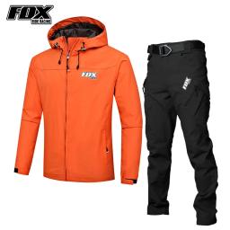 FOX RIDE impermeável ciclismo equipe jaqueta para homens, MTB roupas, jaqueta de bicicleta, estrada montanha bicicleta blusão, moto jaquetas, 2022 - Image 1