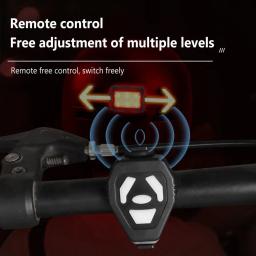 Luzes para capacete de bicicleta, controle remoto sem fio, à prova d'água, usb, recarregável, luzes de advertência para mountain bike, alta segurança - Image 5