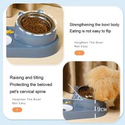 Pet Food Container com Waterer, 2 em 1 Alimentador, Tigela De Gato, Dispensador De Água, Armazenamento Automático De Água, Tigela De Comida De Cachorro - Image 5