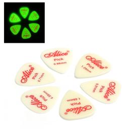 Alice-Escolhas acústicas luminosas da guitarra elétrica, 0,58mm fluorescente, 0,71mm, 0,81mm, 0,96mm, 1,2mm, 1,5mm, 25mm x 30mm, 6 pcs - Image 4