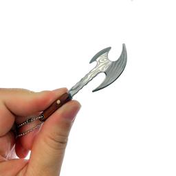 Swayboo Outdoor Camping Mini Machado Faca Lâmina afiada de aço inoxidável Faca Keychian Fixa, Desembalar Expresso Titanium EDC Ferramenta - Image 4