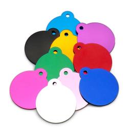 Placa de pingente redonda para animal de estimação, venda por atacado, 20 peças de etiquetas para pet, cão, gato, identificação, telefone de alumínio, suprimentos para telefone - Image 6