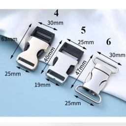 Liberação Lateral Fivela De Metal Para Pulseira Paracord, Clipe De Fivela Para Coleira De Animais De Estimação, Arnês, Sacos De Costura, Acessórios DIY, Fixador, 13-25mm, 1Pc - Image 5