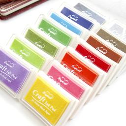 Inkpad para Carimbo Artesanato DIY, Scrapbooking Tinta Pads, Borracha, Carimbos De Madeira, Papel Inkpads, Finger Print, Paper Decor, 15 Cores - Image 1