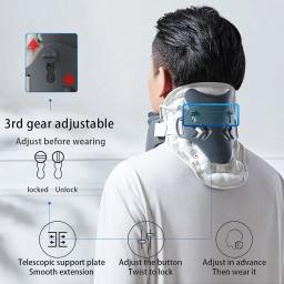 Dispositivo De Tração De Pescoço Para Vértebra Cervical, Suporte De Trator, Maca De Pescoço, Corretor De Postura, Estiramento Do Colar Cervical - Image 4