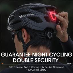WEST BIKING-Capacete de Bicicleta Ultraleve com Óculos De Moldagem Integrado, Lente Magnética, Ciclismo Tampa Segura, MTB Respirável Capacete De Bicicleta - Image 5