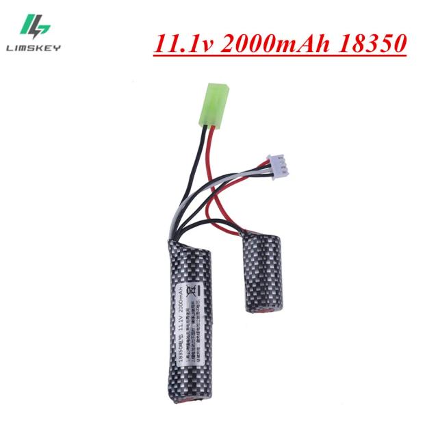 Bateria Li-Ion 11.1V 2000mAh para Rifles de Paintball e Airsoft com Splatter Automático