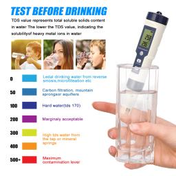 Profissional Multi-Parâmetro Teste Combo Medidor, Água Digital Qualidade Tester, PH, CE, TDS, salinidade, termômetro, 5 em 1 - Image 6