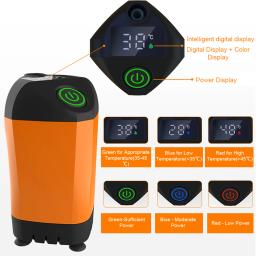 Chuveiro de acampamento ao ar livre portátil bomba chuveiro elétrico à prova dwaterproof água com display digital para acampamento caminhadas viagem pet rega - Image 6