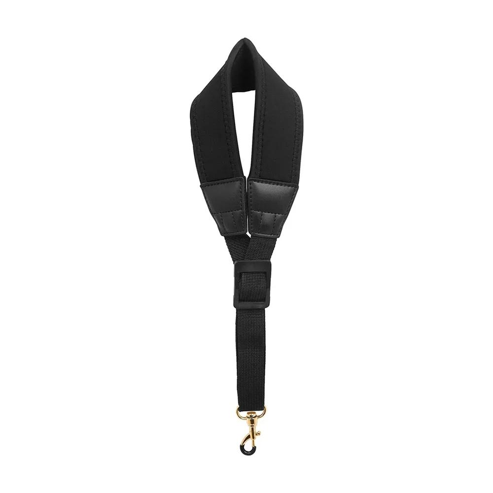 Ajustável Saxofone Neck Strap, Metal Cromado Gancho, Proteção Nylon Corda para Soprano, Tenor, Alto Sax Peças e Acessórios - Image 1