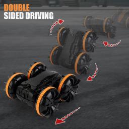 Carro Acrobático Amphibiou Todo Terreno - 360 °   Veículo de controle remoto à prova d'água, brinquedo de piscina de praia para meninos e meninas, presentes ao ar livre - Image 3