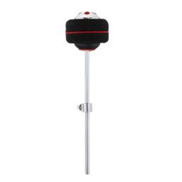 Cabeça do batedor do pontapé do tambor, Haste de aço inoxidável, Batedor de pedal preto, Acessórios para instrumentos musicais - Image 2