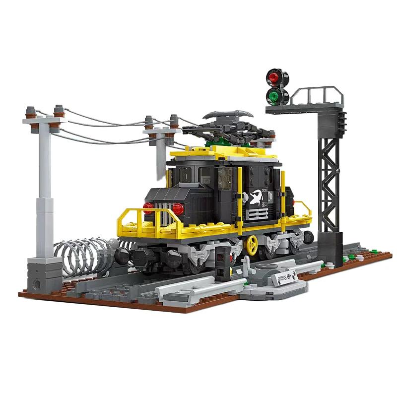 Blocos De Construção De Locomotiva A Vapor, Partícula Pequena, Montagem De Plástico, Trem De Brinquedo DIY, Novo sem Caixa - Image 1