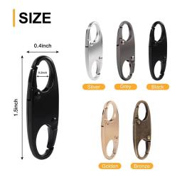 Destacável zíper cabeça chaveiro, ajustável puxar fecho, escalada metal fivela, saco de bagagem, slider, primavera, 2pcs - Image 6