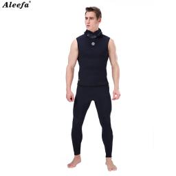Roupa de mergulho 3mm Slinx 3mm neoprene colete com capuz masculino wetsuit mergulho pele - Image 4