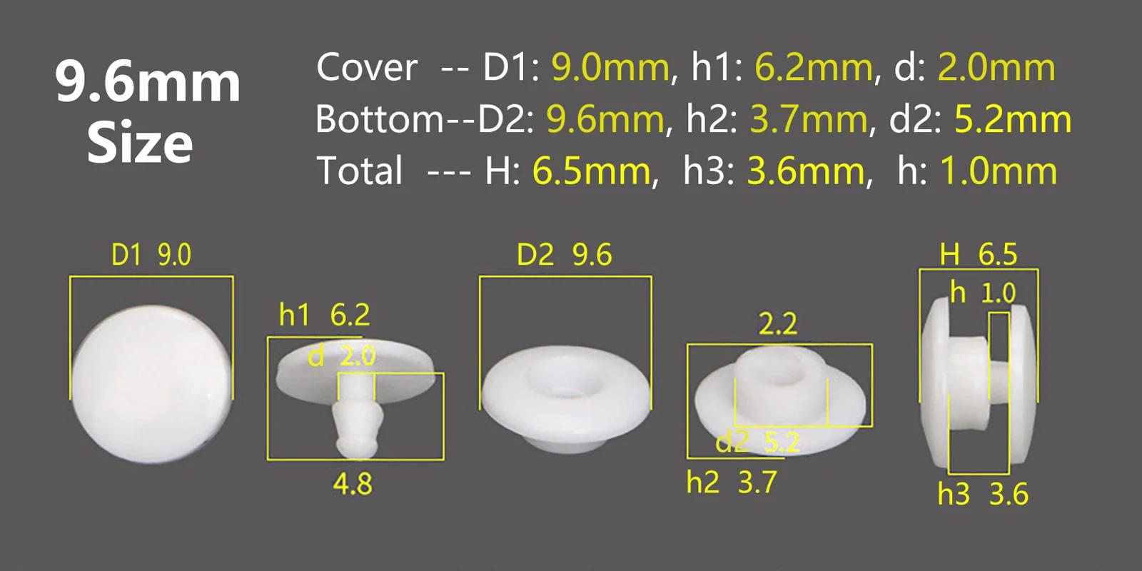 Rebites de substituição para sapatos de praia, alça, compatível, tamanho 16mm, reparação, 8 conjuntos - Image 1