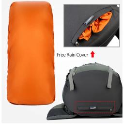 Caminhadas mochila com capa de chuva para homens, saco de viagem, caminhadas, escalada, montanhismo, trekking, ao ar livre, 75l - Image 3