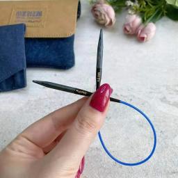 Knitpro-Agulhas de tricô circular com mangas intercambiáveis, pontas para raios e manguitos, sem cabo, 5cm, 1 par - Image 4
