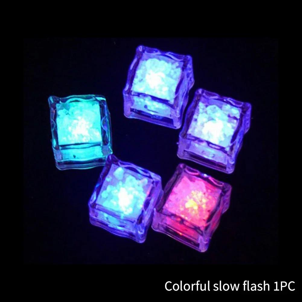 LED Light Cubes De Gelo Para Festa, Copo Luminoso, Lâmpada Da Noite, Bar Decoração, Casamento, 5 PCs - Image 1