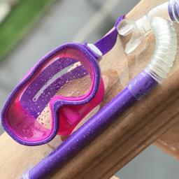 Conjunto snorkel infantil para crianças Máscaras mergulho com tubo snorkel seco - Image 5