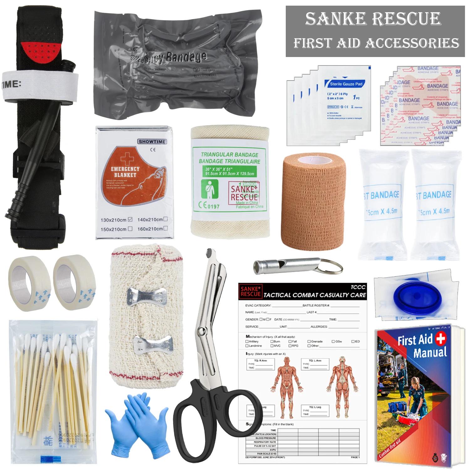 Acessórios de primeiros socorros militares, Conjunto completo, Engrenagem ao ar livre, Kits de emergência, Camping, Caminhadas, IFAK Adventures, Trauma Bag - Image 1