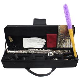 SLADE-Saxofone Soprano Profissional com Estojo, Corpo De Latão Bb, Sax Reto, Instrumento De Lã, Reeds Peças e Acessórios - Image 3