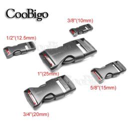 10pc plástico liberação lateral fivela fecho prendedor para paracord pulseira saco mochila cinta cinto de bagagem coleira do cão acessório preto - Image 2