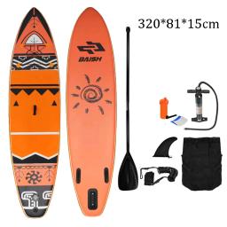 Prancha SUP inflável para iniciantes, camadas duplas, SUP de pé, nova moda com acessórios, prancha de surf azul, 3,2 m, 2023 - Image 6