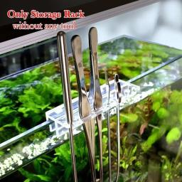Suporte Acrílico para Aquário, Ferramentas Vegetais, Cremalheira De Armazenamento, Raspador De Pinça, Aquário, Ferramenta De Limpeza De Grama De Água, Novo, 1Pc - Image 1