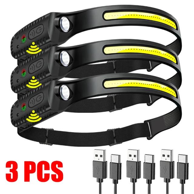 Farol de LED Recarregável XPE + COB 350 Lumens