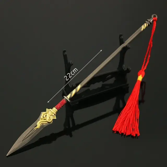 Mundo Perfeito: Animações de Armas Periféricas de 22cm com Lançadores e Espadas Criativas para Brinquedos Decorativos
